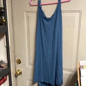 Adore Me blue nightgown. cross cross back. size 2X. new with tags